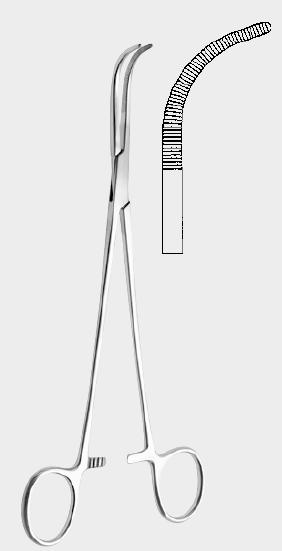 Затискачі МІКСТЕРА (MIXTER), вигнуті, зубчасті, 23 см (cm)